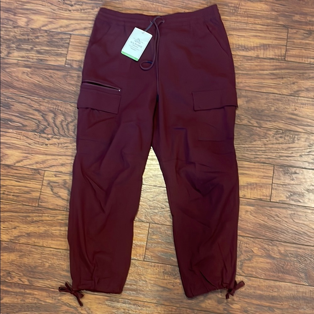 Women’s Burgundy Cargo Pants
